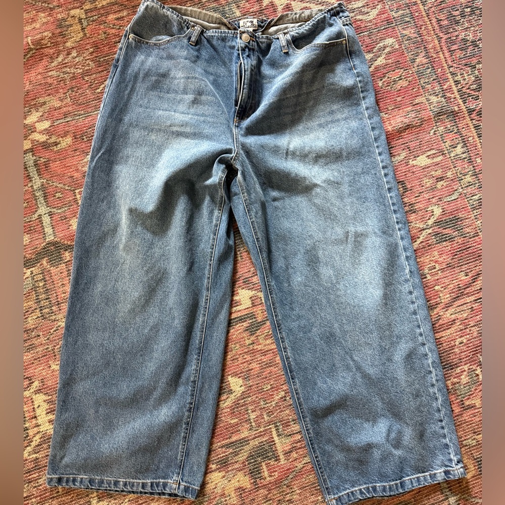 Future Collective wide leg relaxed jeans - size 18
